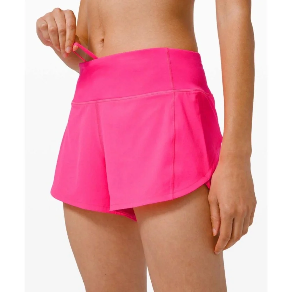 Women's Pink Athletic Shorts - Picture 7 of 7